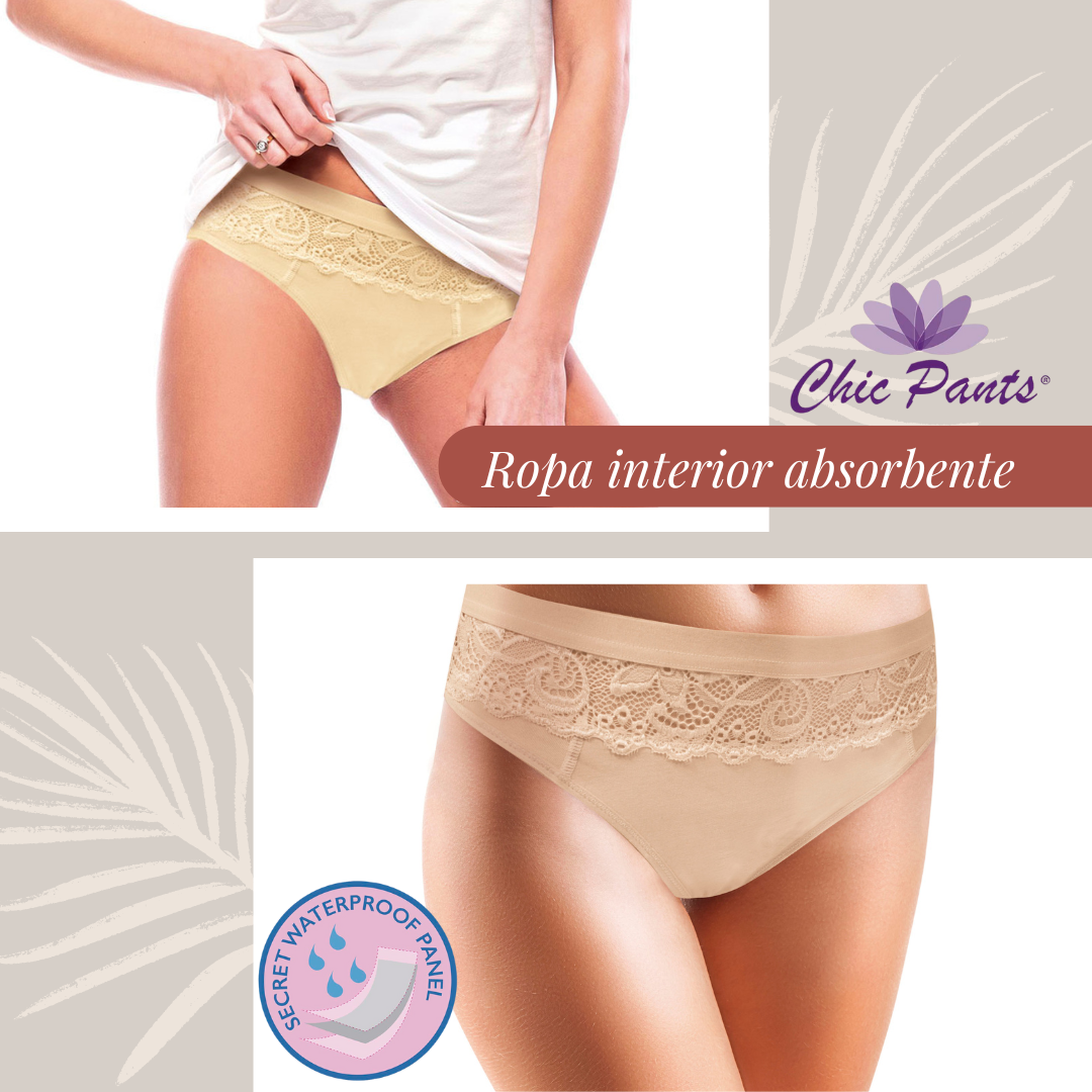 Braguitas de protección discreta contra fugas leves de orina, menstruación ligera o postparto.