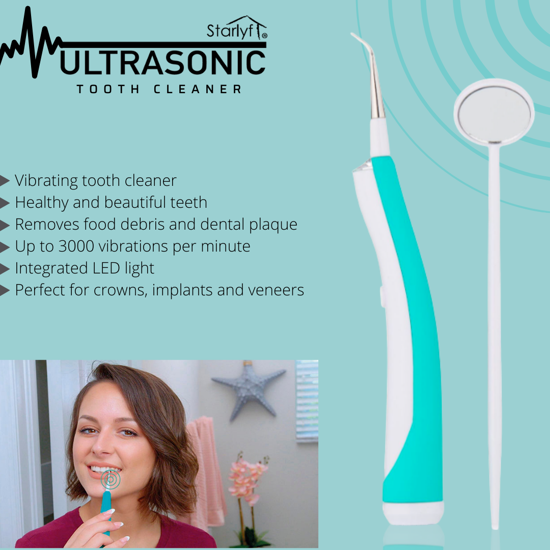 Ultrasonic - Limpiador Dental con Vibración de Alta Frecuencia para Limpieza Profunda y Efectiva