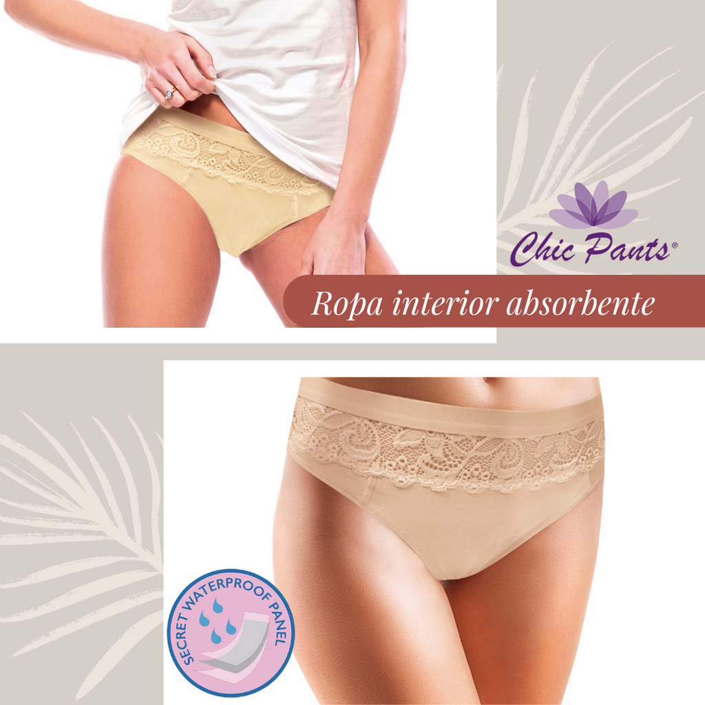 Braguitas de protección discreta contra fugas leves de orina, menstruación ligera o postparto.
